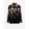Hypnotic Lace Yoke Blouse viscose shirt