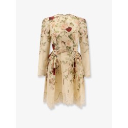 Hypnotic Lace Trim silk and cotton mini dress