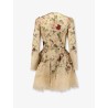 Hypnotic Lace Trim silk and cotton mini dress