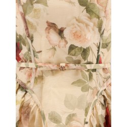 Hypnotic Lace Trim silk and cotton mini dress