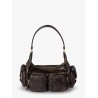 Pocket leather shoulder bag