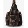 Pocket leather shoulder bag