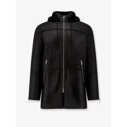 Long leather jacket