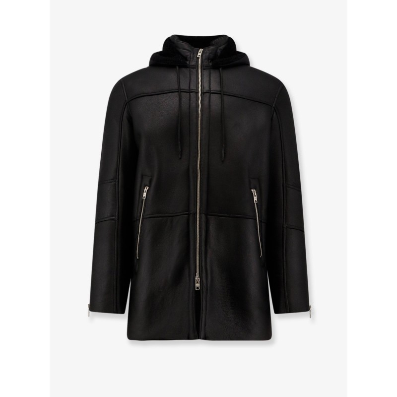 Long leather jacket