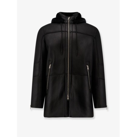 Long leather jacket