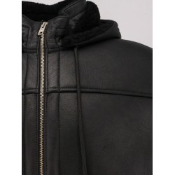 Long leather jacket