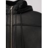 Long leather jacket