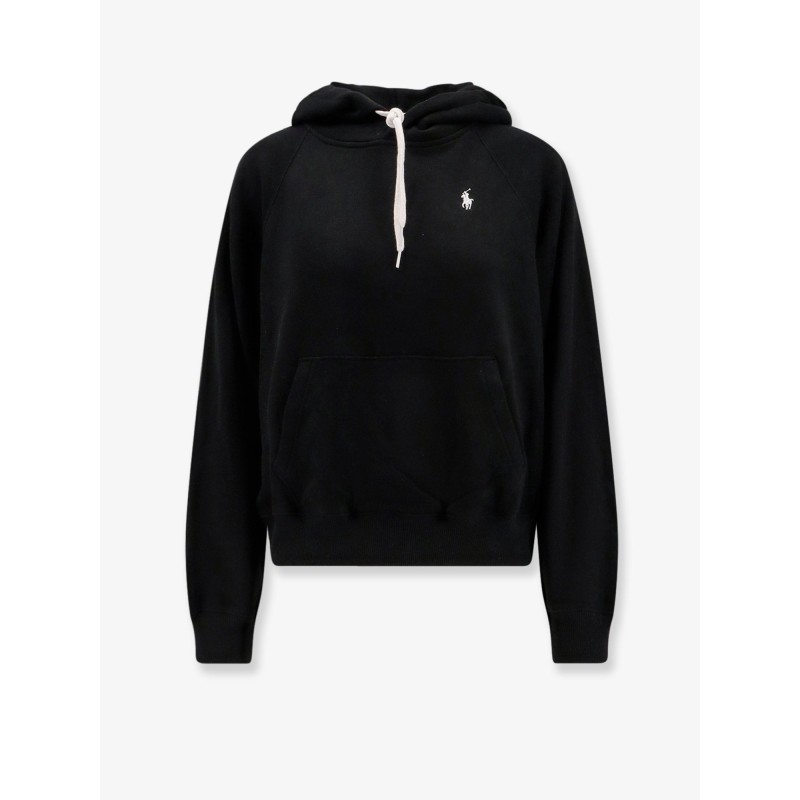 Cotton blend sweatshirt with hood