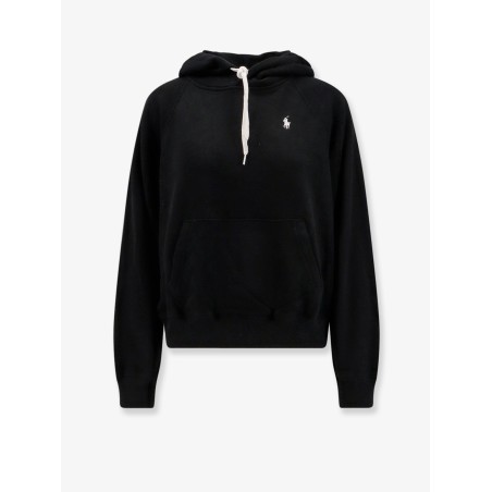 Cotton blend sweatshirt with hood