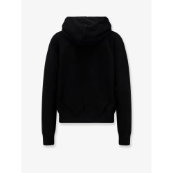 Cotton blend sweatshirt with hood