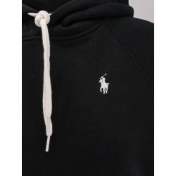 Cotton blend sweatshirt with hood