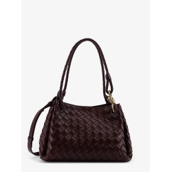 Parachute leather shoulder bag with Intrecciato motif
