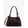 Parachute leather shoulder bag with Intrecciato motif