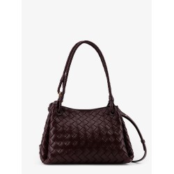 Parachute leather shoulder bag with Intrecciato motif