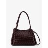 Parachute leather shoulder bag with Intrecciato motif