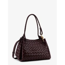 Parachute leather shoulder bag with Intrecciato motif