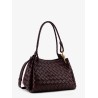 Parachute leather shoulder bag with Intrecciato motif