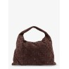 Hop suede shoulder bag with Intrecciato motif