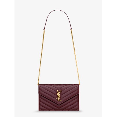 Envelope leather shoulder bag