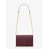 Envelope leather shoulder bag