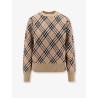 Wool sweater with Burberry Check motif