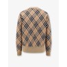 Wool sweater with Burberry Check motif