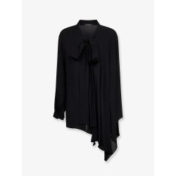 Silk shirt with bow