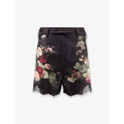 Hypnotic Lace Trim silk and cotton short