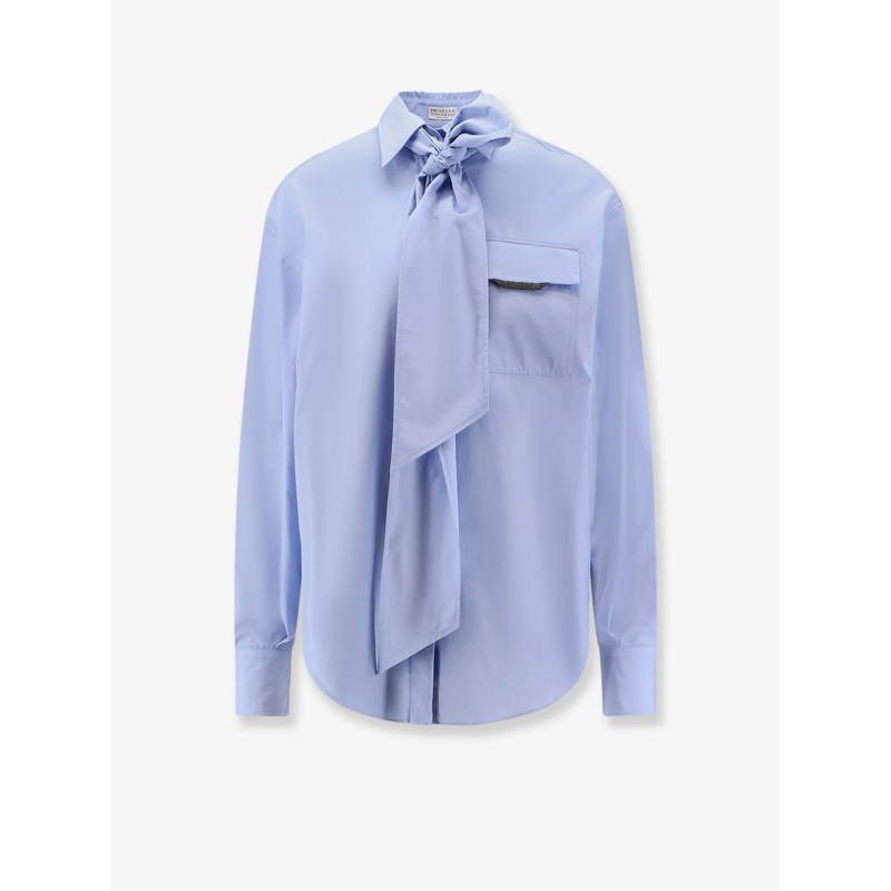 Cotton shirt with Monili detail