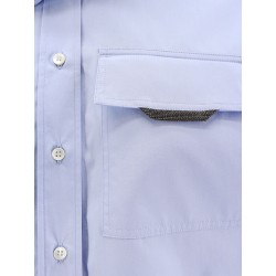 Cotton shirt with Monili detail
