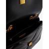 Kira matelassé leather shoulder bag with metal logo