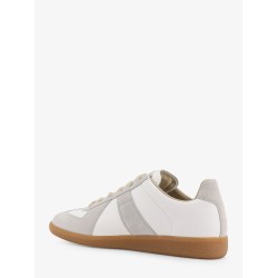 Replica leather and suede low-top sneakers