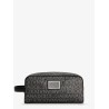 Coated canvas necessaire with all-over logo