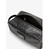 Coated canvas necessaire with all-over logo