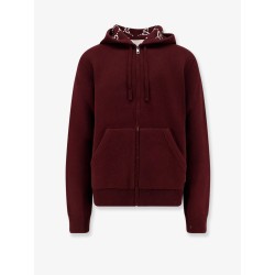 Reversible wool jacket with GG motif