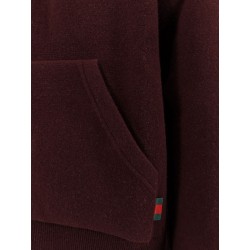 Reversible wool jacket with GG motif