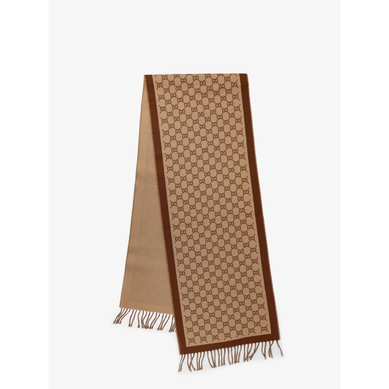 Wool scarf with GG motif
