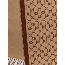 Wool scarf with GG motif