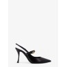 Leather slingback pumps