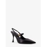 Leather slingback pumps