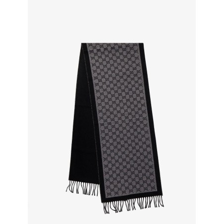 Wool scarf with GG motif