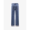 Turned up jeans with straight leg