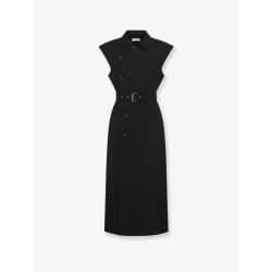 Virgin wool and silk midi dress