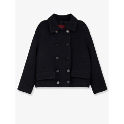 Wool tweed double-breasted blazer
