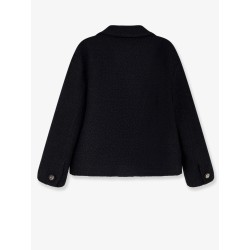 Wool tweed double-breasted blazer
