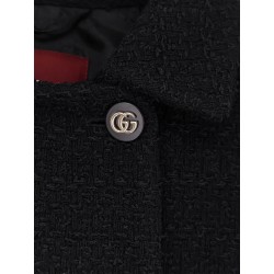 Wool tweed double-breasted blazer