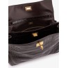 Rodeo leather shoulder bag with croco effect