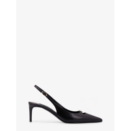 Leather slingback pumps