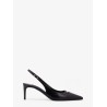 Leather slingback pumps