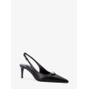 Leather slingback pumps